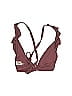 Shade & Shore Solid Burgundy Swimsuit Top Size M - photo 2