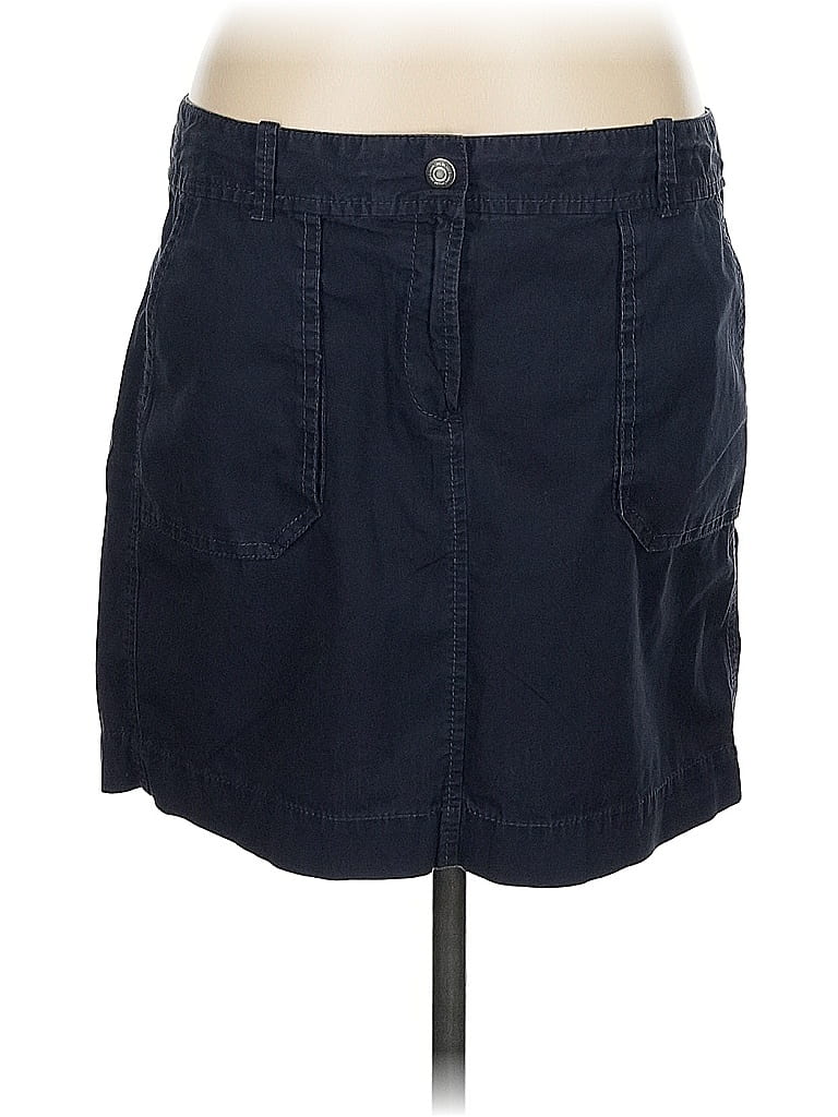 Pre-owned Ann Taylor Loft Denim Skirt In Blue