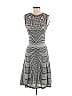 M Missoni Chevron-herringbone Gray Tan Cocktail Dress Size EU (IT) 40 / US 4 - photo 1