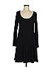 Lush Solid Black Casual Dress Size M - photo 1