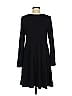Lush Solid Black Casual Dress Size M - photo 2