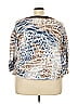 Alfred Dunner Animal Print Blue 3/4 Sleeve Top Size 3X - photo 2
