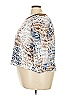 Alfred Dunner Animal Print Blue 3/4 Sleeve Top Size 3X - photo 5