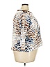 Alfred Dunner Animal Print Blue 3/4 Sleeve Top Size 3X - photo 4