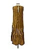Mystree 100% Polyester Metallic Gold Casual Dress Size S - photo 2