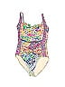 Johnny Was Paisley Purple One Piece Swimsuit Size XL - photo 1