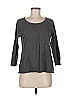 James Perse 100% Cotton Gray 3/4 Sleeve Top Size M - photo 1