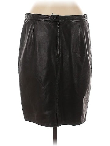 Max Mara Vintage Leather Skirt (view 2)