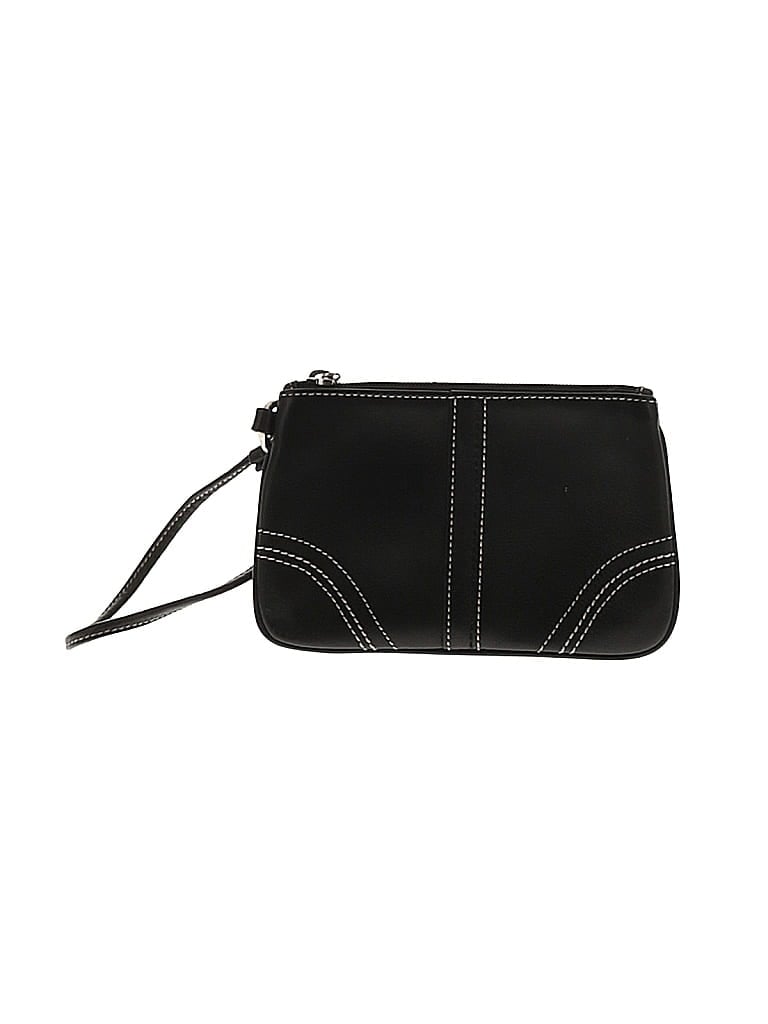 Coach Black Leather Wristlet One size - photo 1