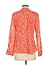 Carve Designs 100% Organic Cotton Paisley Orange Long Sleeve Blouse Size XS - photo 2