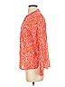 Carve Designs 100% Organic Cotton Paisley Orange Long Sleeve Blouse Size XS - photo 5