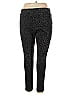 Ann Taylor LOFT Animal Print Black Active Pants Size XL - photo 2