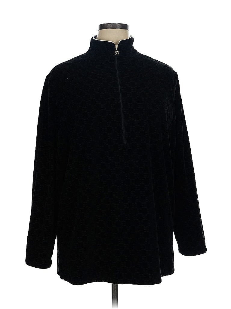 St. John Sport Black Pullover Sweater Size XL - photo 1