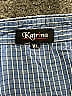 Katrina Checkered-gingham Blue 3/4 Sleeve Button-Down Shirt Size XL - photo 3