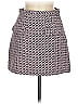 Topshop Houndstooth Gray Purple Casual Skirt Size 6 - photo 1