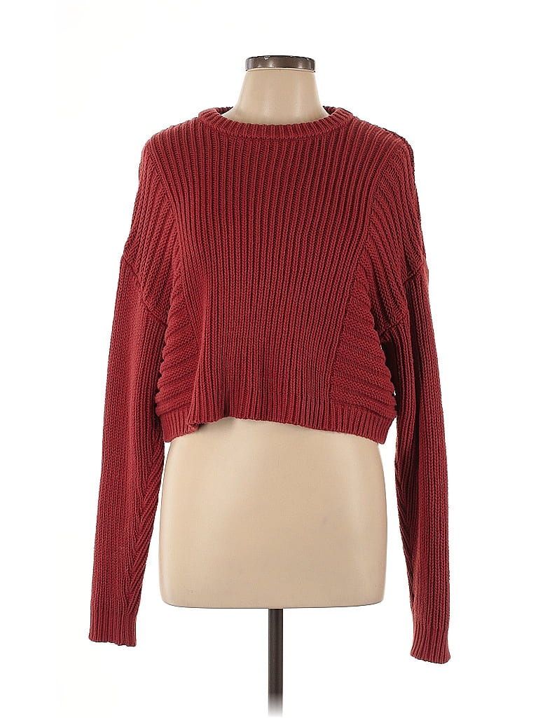 Kendall & Kylie Red Pullover Sweater Size L - photo 1