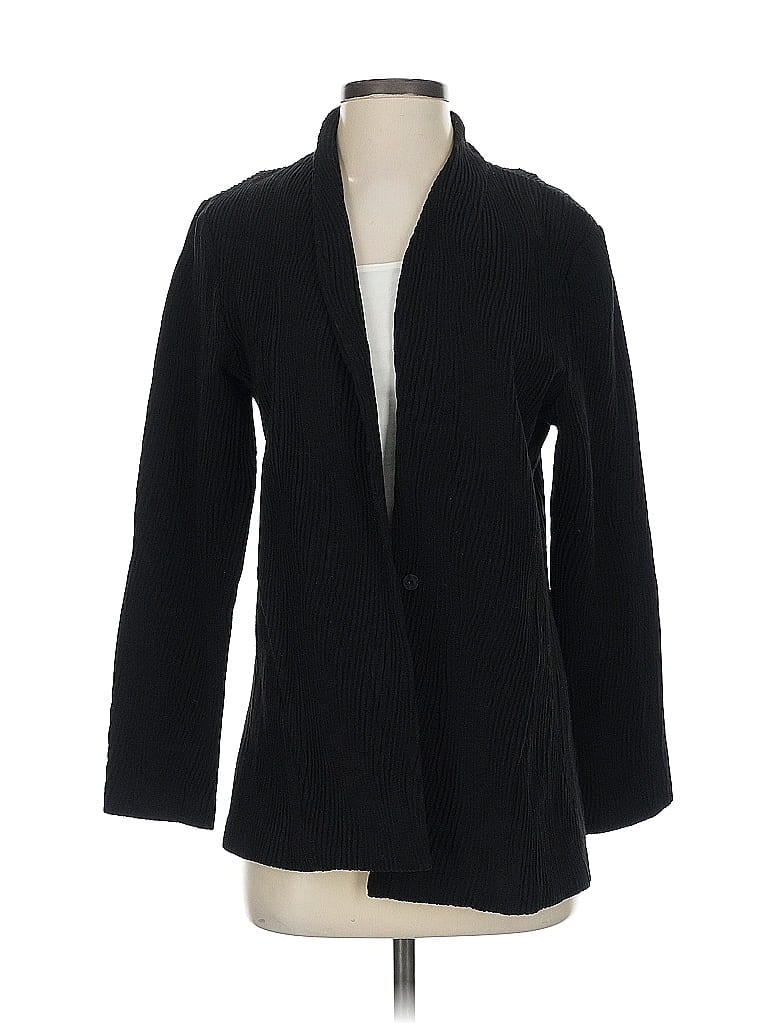 Pre-owned Eileen Fisher Blazer Jacket In Black
