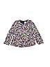 Jacadi 100% Cotton Floral Blue Long Sleeve Blouse Size 6 (big kids) - photo 1