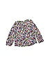 Jacadi 100% Cotton Floral Blue Long Sleeve Blouse Size 6 (big kids) - photo 2