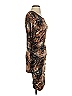 Karina Grimaldi Animal Print Brown Cocktail Dress Size S - photo 4