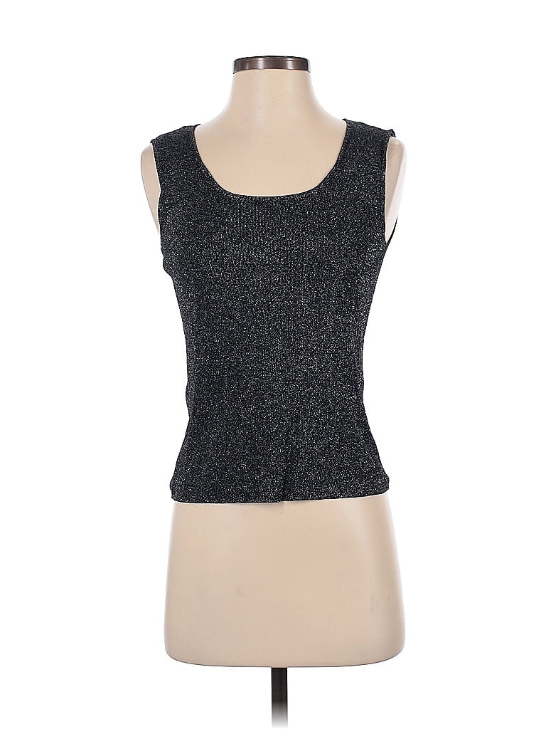 Doncaster Collection Black Sleeveless T-Shirt Size S - photo 1