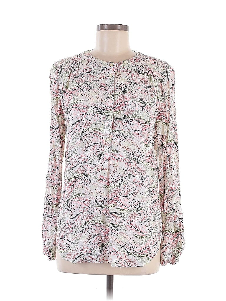 Ann Taylor LOFT Outlet 100% Rayon Ivory Long Sleeve Blouse Size M - photo 1