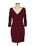 David Meister Solid Burgundy Cocktail Dress Size 8 - photo 2