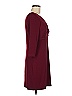 David Meister Solid Burgundy Cocktail Dress Size 8 - photo 4