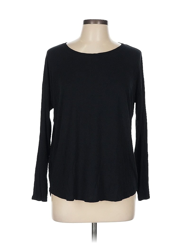 Mango Black Long Sleeve T-Shirt Size L - photo 1