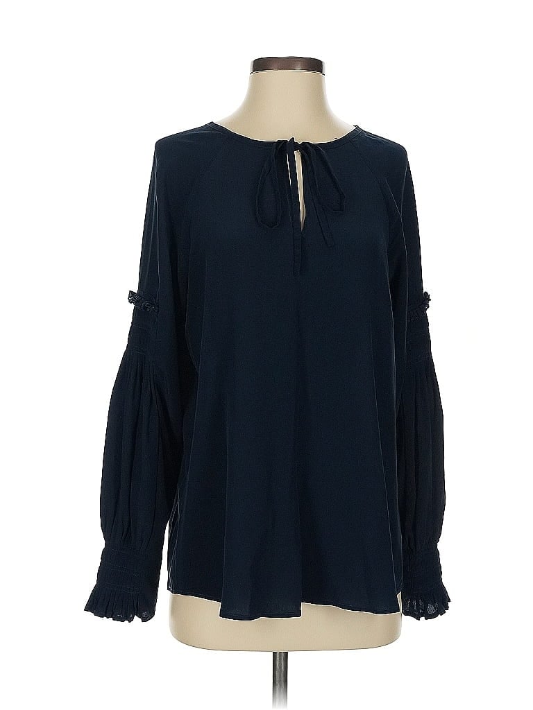 Sea New York Blue Long Sleeve Blouse Size 4 - photo 1