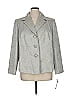 Tahari by ASL 100% Polyester Tweed Gray Blazer Size 16 - photo 1