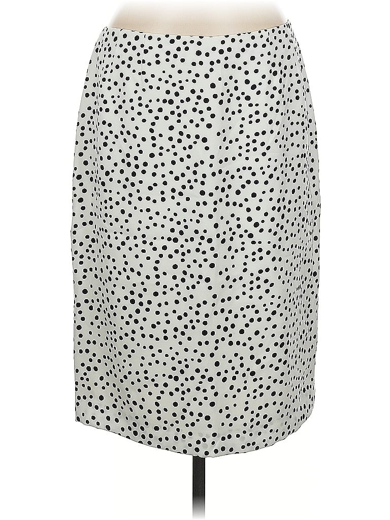 Pre-owned Kasper Casual Skirt In Silver