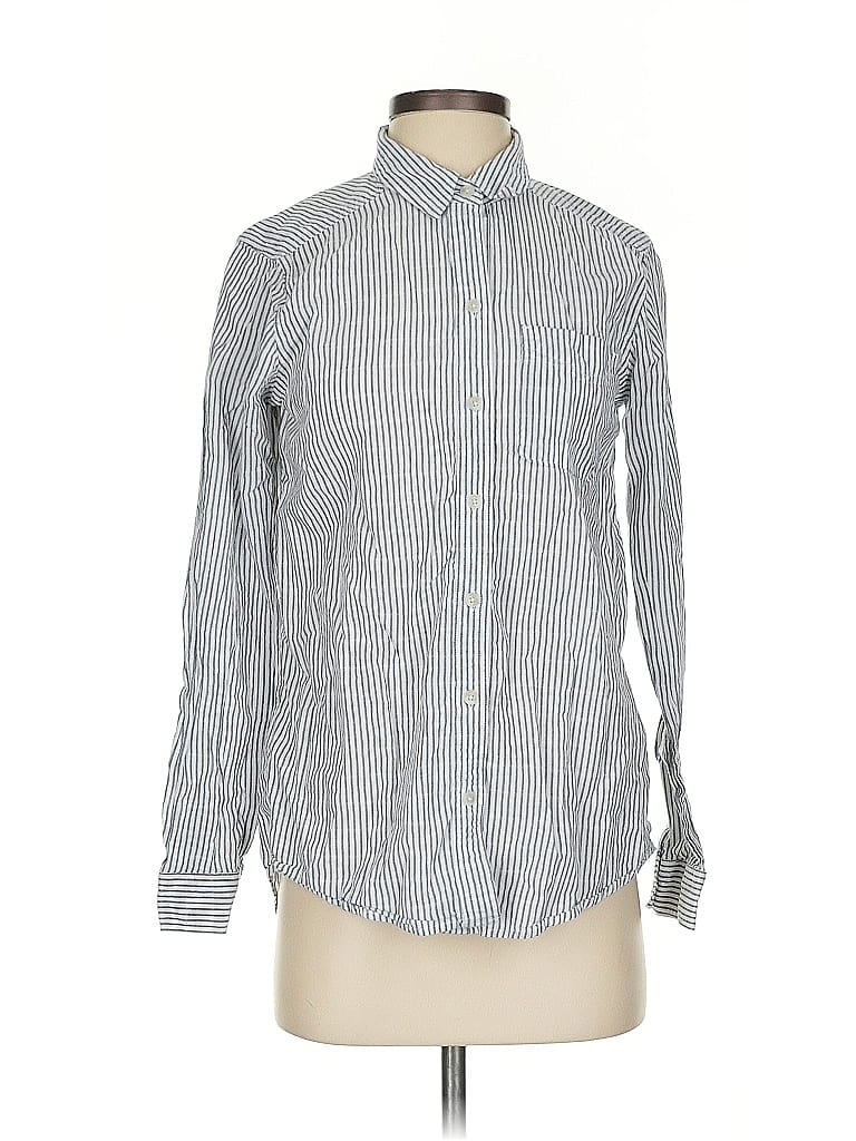 Pre-owned Eddie Bauer Long Sleeve Button Down Shirt In Gray