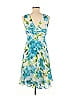 Donna Ricco 100% Polyester Tropical Blue Cocktail Dress Size 6 - photo 2