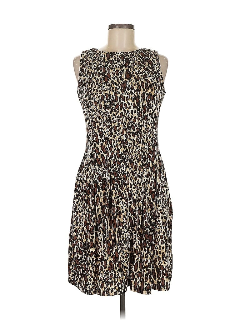 Pre-owned Gabby Skye Cocktail Dress In Brown