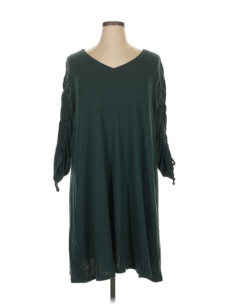Ann Taylor LOFT Green Casual Dress Size XXL - photo 1