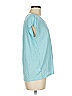 Ann Taylor LOFT Teal Short Sleeve Top Size M - photo 4