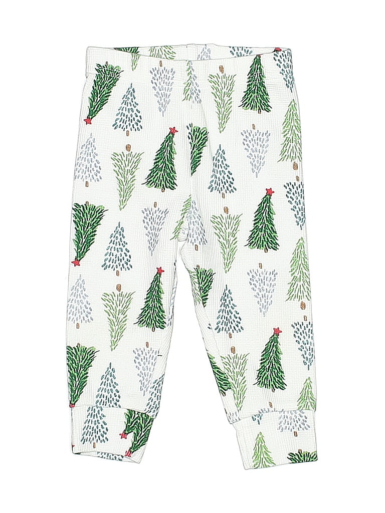 Just One You Made by Carter's Print White Casual Pants 9-12 MO / 12 MO - photo 1