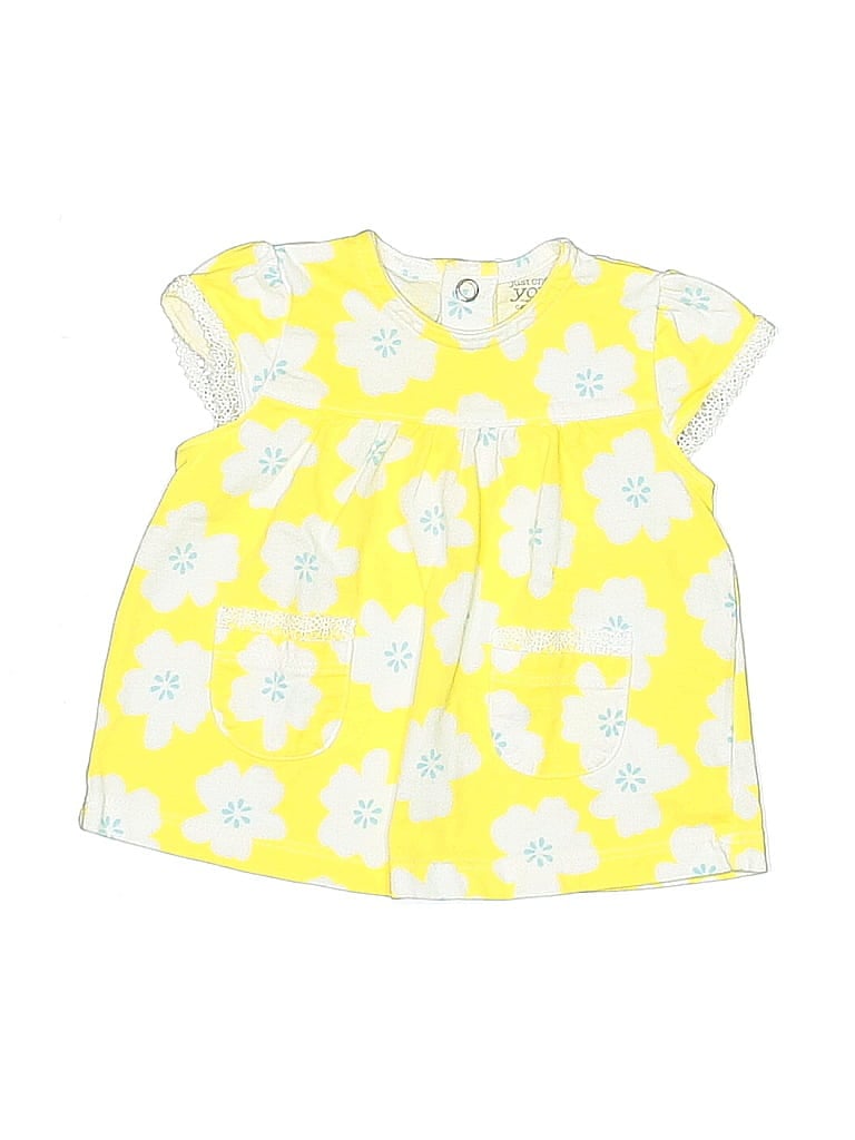 Just One You Made by Carter's 100% Cotton Yellow Short Sleeve Top 0-3 MO / 3 MO - photo 1