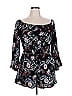 Xhilaration 100% Rayon Paisley Black Romper Size XXL - photo 1