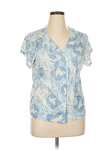 Sigrid Olsen Short Sleeve Blouse (view 1)