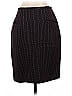 Norma Kamali 100% Wool Houndstooth Burgundy Brown Wool Skirt Size S - photo 1