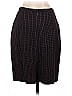 Norma Kamali 100% Wool Houndstooth Burgundy Brown Wool Skirt Size S - photo 2