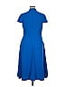 Eva Mendes by New York & Company Blue Casual Dress Size 16 - photo 2