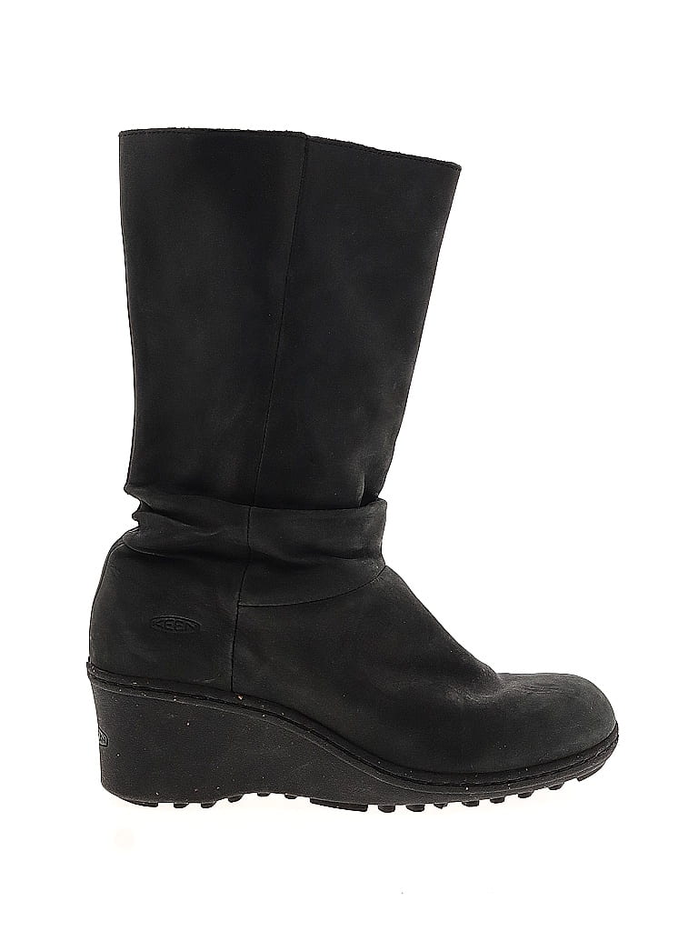 Keen 100% Leather Black Gray Boots Size 8 - photo 1