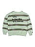 Zara 100% Cotton Stripes Green Sweatshirt Size 11 (big kids) - photo 2