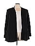 Terra & Sky Black Cardigan Size 3X - photo 1