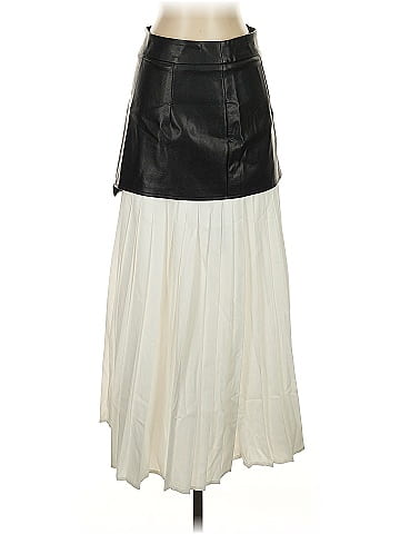 Commense Faux Leather Skirt (view 1)
