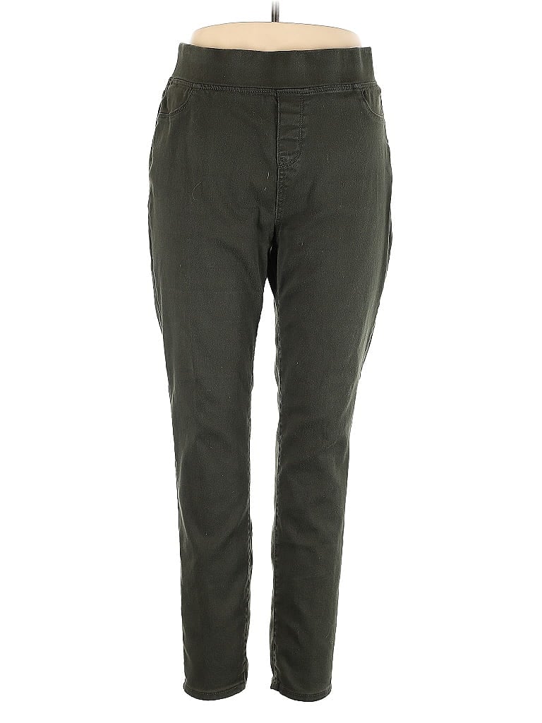 Avenue Solid Green Casual Pants Size 20 - photo 1