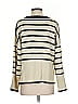 OAK + FORT Stripes Ivory Cashmere Pullover Sweater Size S - photo 2
